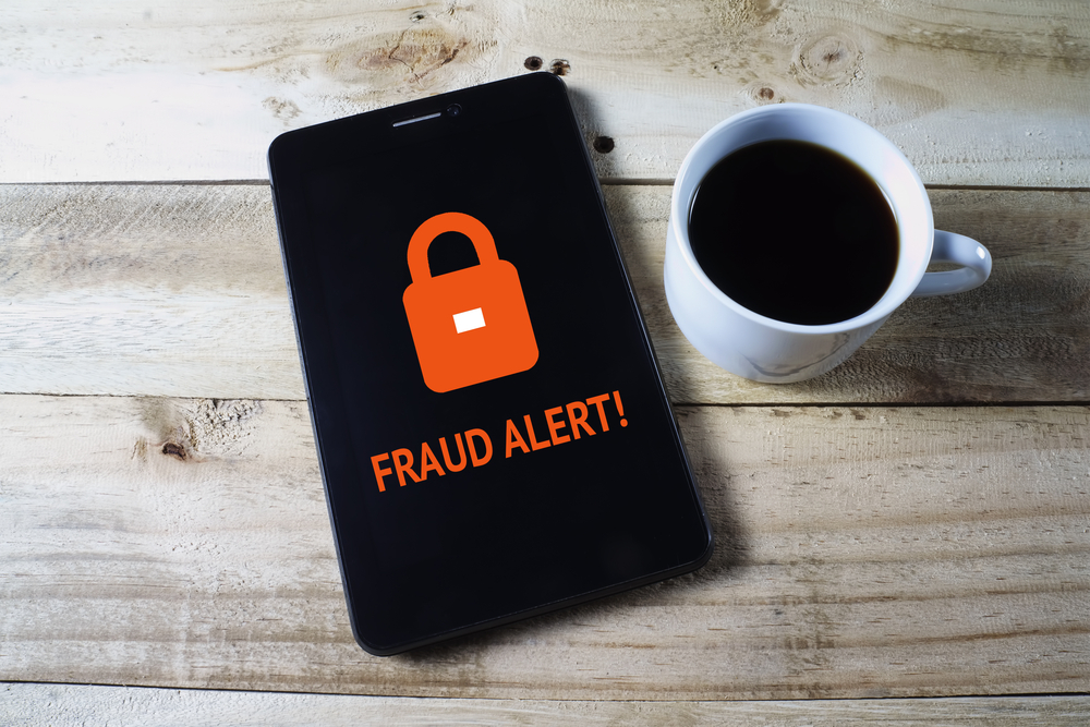 Phone banking mobile fraud alert