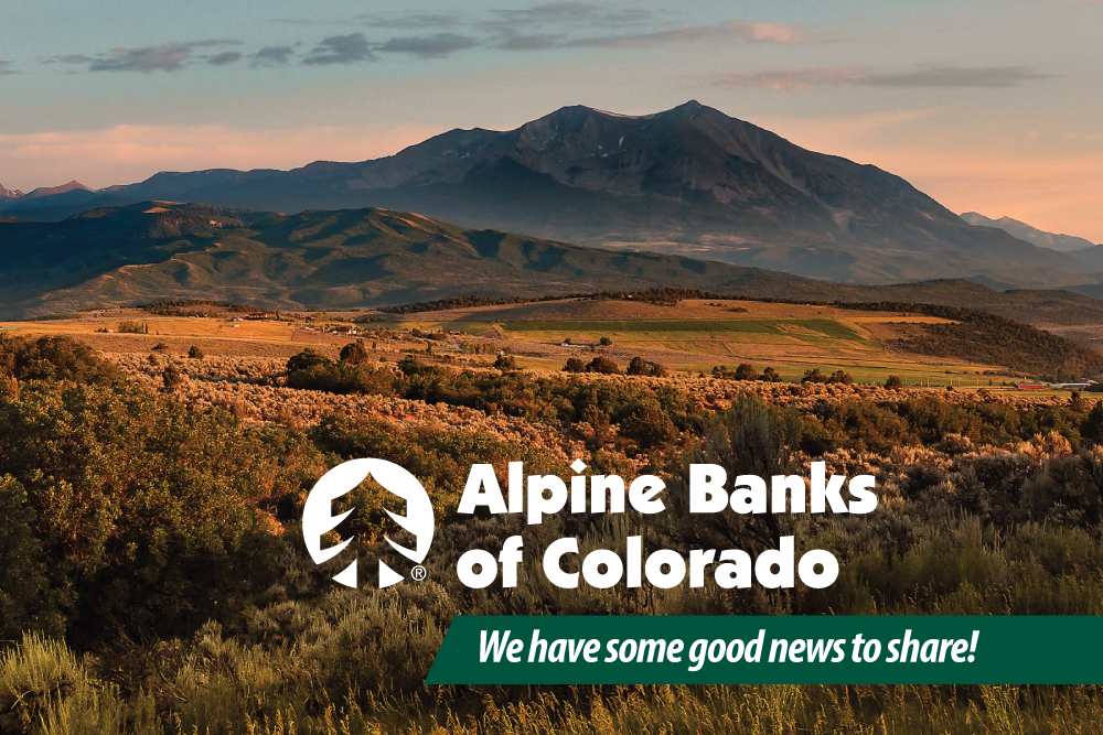 Alpine Banks in Colorado 2020 postcard