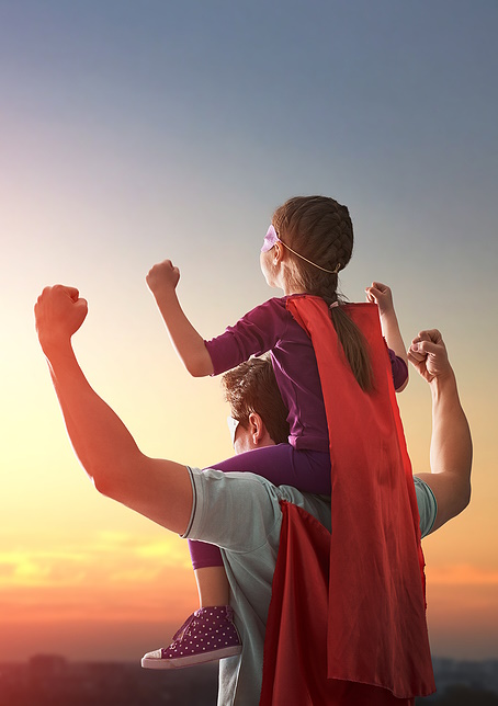 image of father and son sharing time together to illustrate irrevocable trust benefits